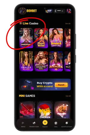 Enterthe Live Lobby